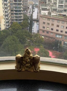 户型缺角路冲墙角壁刀反弓天斩狮子路口剪刀镇宅摆件石敢当客厅中