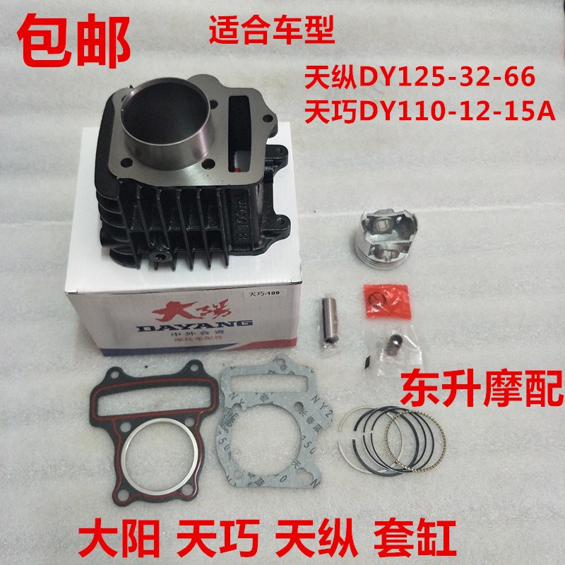 大阳天巧DcY110-12-18A 天纵DY125-32-66活塞环套缸垫气门小链条