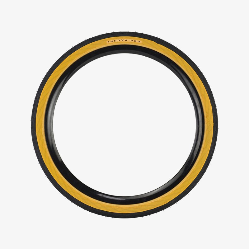 伊诺华20寸406轻量黄边折叠车小轮外B胎大行P8P18改装轮胎20x1.50