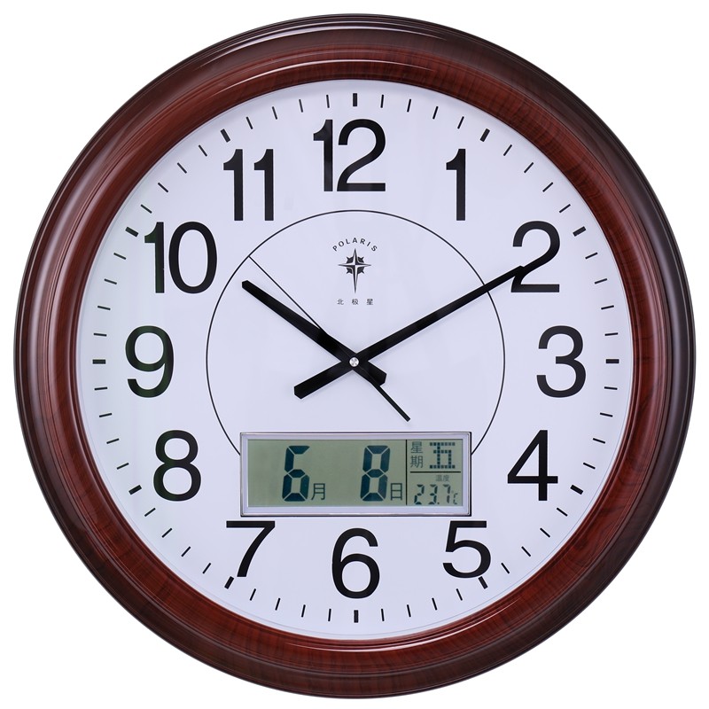 北极星20英寸超大挂钟特大尺寸日历时钟客厅家用石英钟会议室钟表