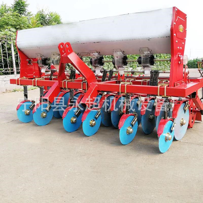 新款拖拉机带多行蔬菜播种机 机蔬菜精播谷子 播种施肥油菜播种机