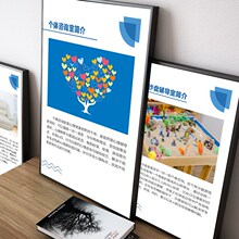 学校心理咨询室布置沙盘室简介心理健康知识挂图辅导室文化墙挂画