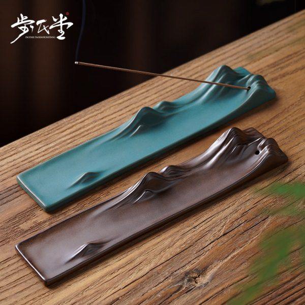 千里江山线香插香炉熏香檀香炉家用室内香座香陶瓷香插香薰炉盘香,家居饰品,香托/香盘/香座/香插,淘宝优惠券,粉丝福利购,淘宝优惠卷