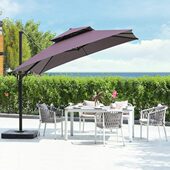 露天摆摊太阳伞罗马伞遮阳伞别墅花园露台庭院伞阳台室外遮阳伞