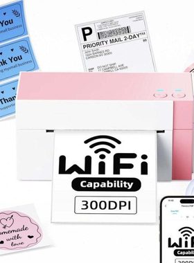 Phomemo 344热敏无线WiFi连接高清快递电子面单打印机条码标签机