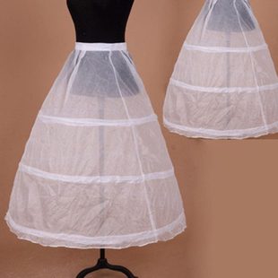 裙撑钢圈走秀舞蹈结婚纱礼服裙衬个不加纱布白色成大人三层开场舞
