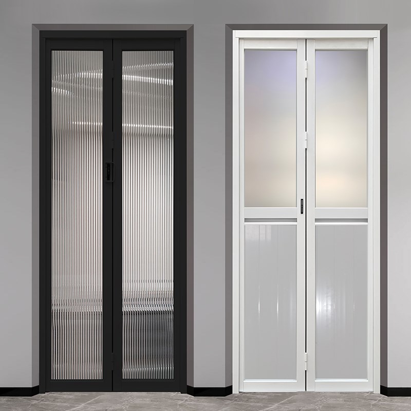 卫生间门厕所折叠门厨房推拉趟折门阳台钛镁合金定制洗手间吊轨门