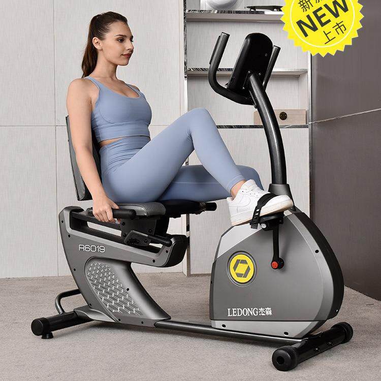 卧式健身车家用动感单车磁控静音室内有氧老年健身器材R6019