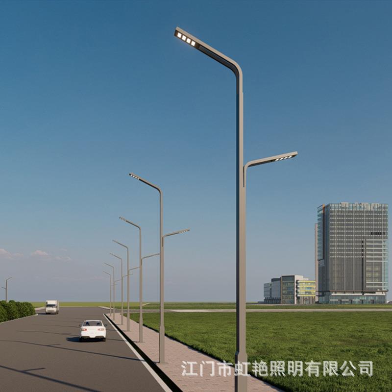 市电路灯6米12米市政工程照明灯杆超亮户外灯防水高低双臂高杆灯