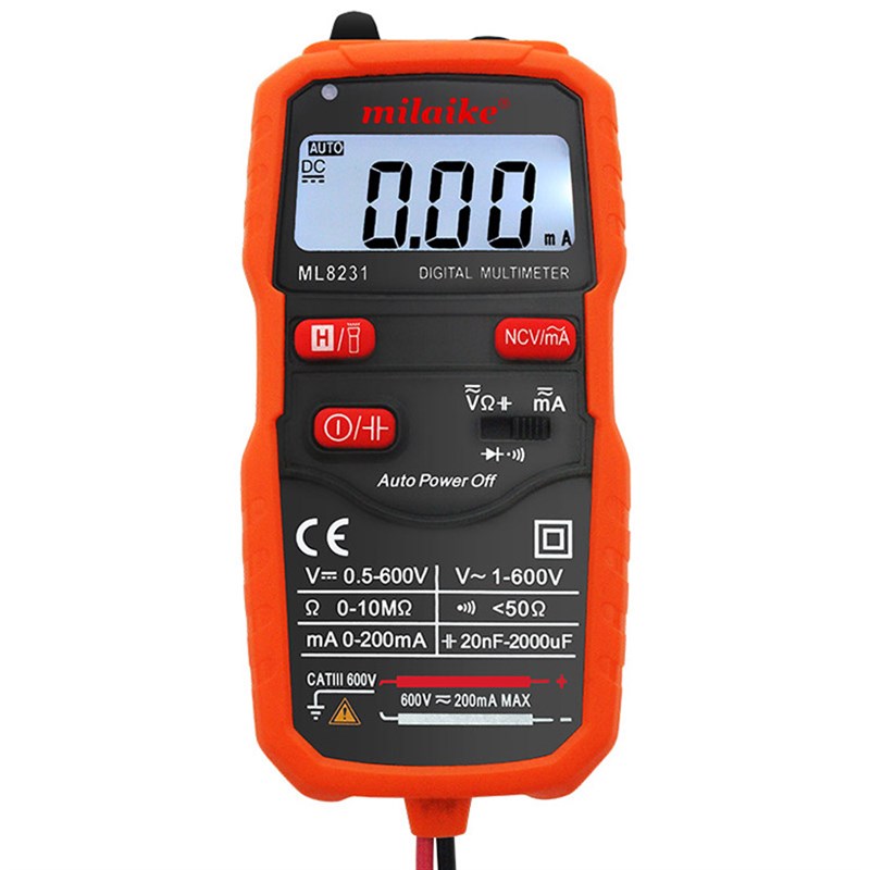 ML8231全自动小型万用表数字高精度多功能家用T智能防烧防摔电工