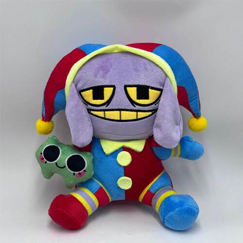 跨境新品 Pomni-Suit Jax Plush数字神奇马戏团毛绒公仔玩偶玩具