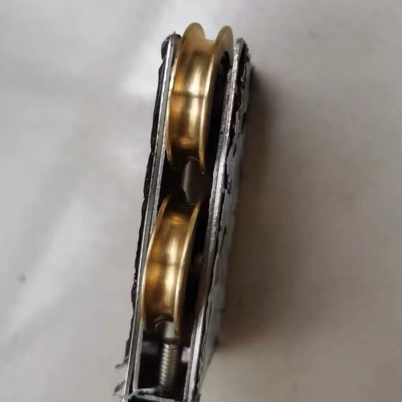 铝合金门窗滑轮老式 90型不锈钢推拉窗户滚轮子73型76轱辘828铜轮