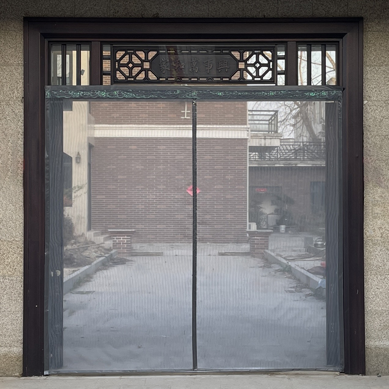 全磁条纯色夏g季磁性防蚊门帘家用纱网大门防蝇磁性自吸金刚网纱