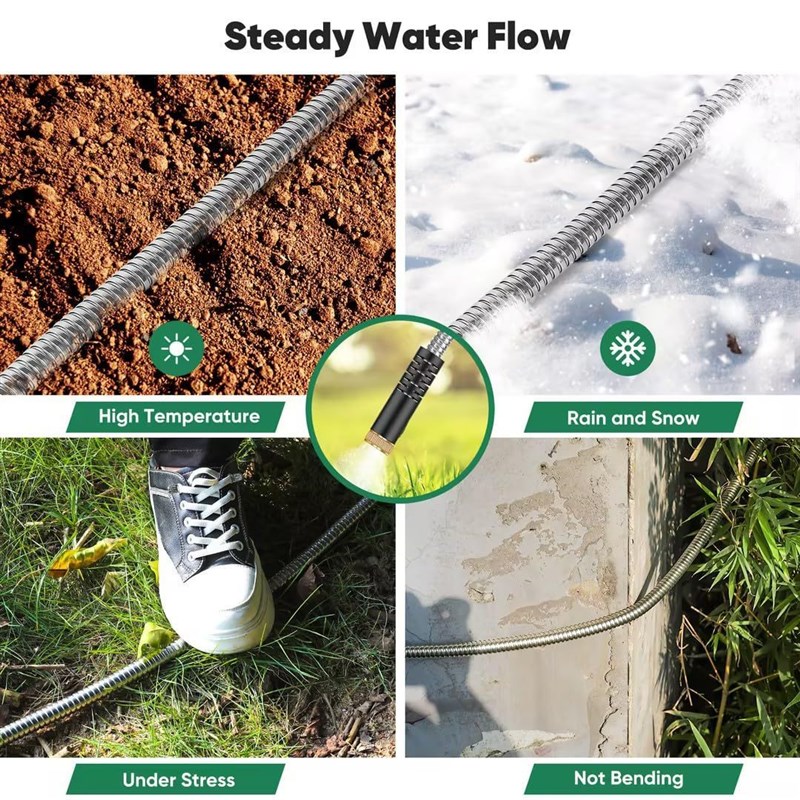 热销厂家热销花园不锈钢金属喷枪浇花浇树清洗汽R车软管多功能喷