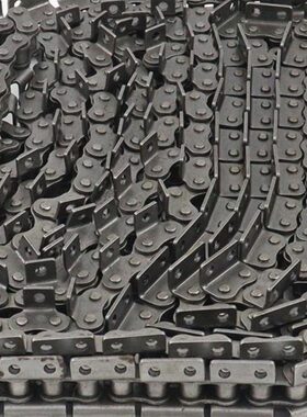 08B-32A单双侧单双孔弯板链条4分-2寸带耳链条工业弯板输送链条