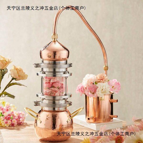 纯露蒸馏机玻璃蒸馏器家用小型提纯机复古纯紫铜白兰地酿洋酒装置,餐饮具,滤酒器,淘宝优惠券,粉丝福利购,淘宝优惠卷