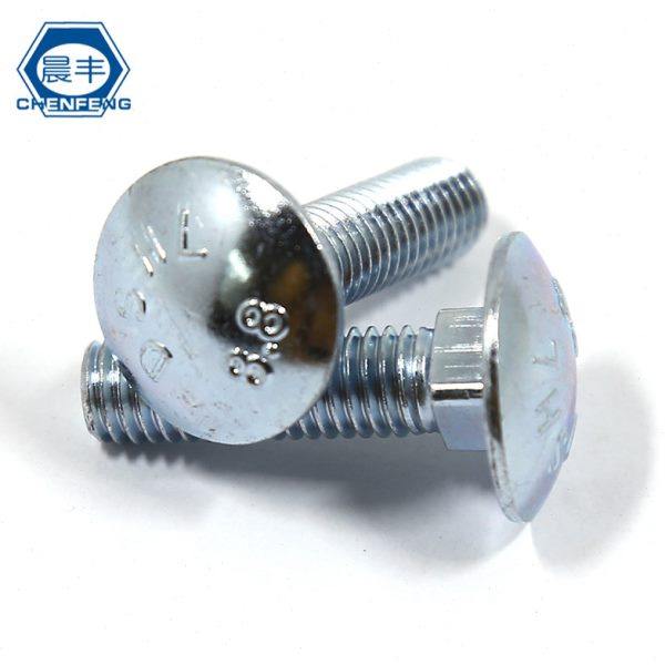 晨丰 8.8级镀锌环保马车螺栓 大半圆头方颈螺丝GB14 M8M10M12