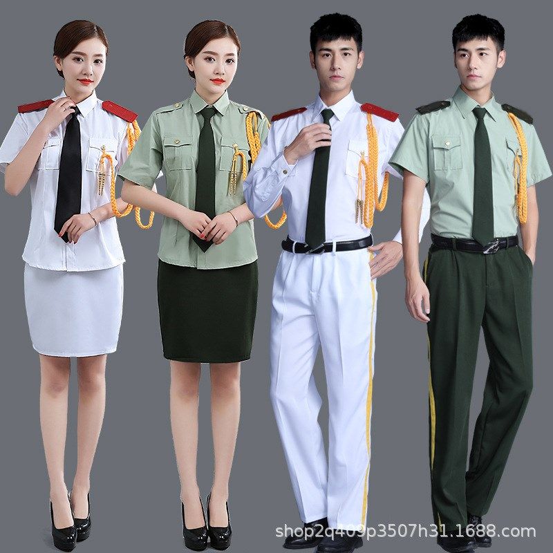 合唱团服装乐f队演出服学校升旗手服装管乐团鼓号队衣服男女春夏