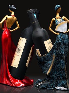 红酒架摆件欧式创意现代简约葡萄酒瓶架子家居客厅酒柜吧台装饰品