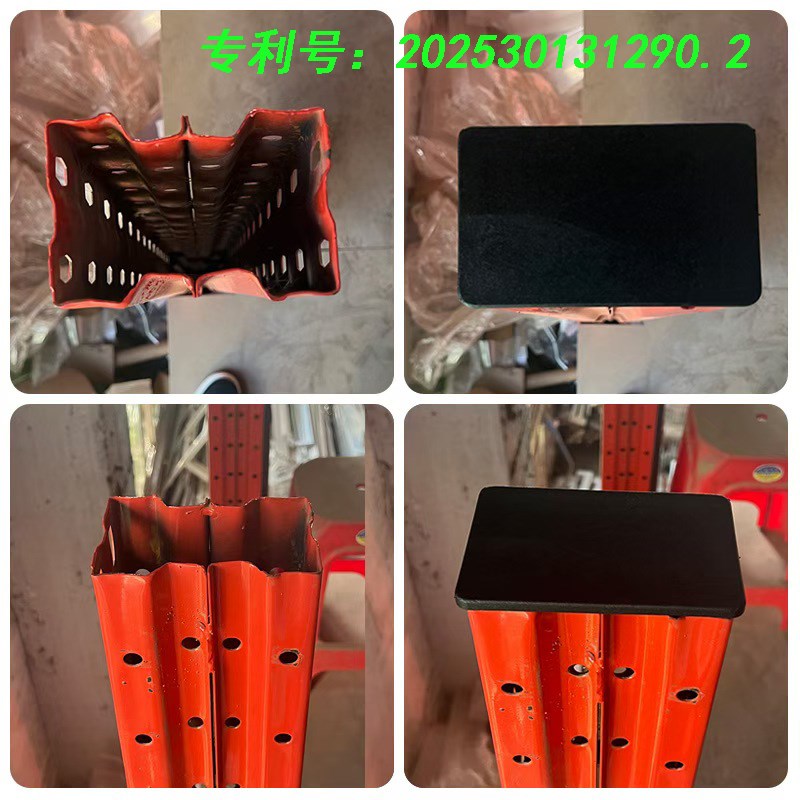 方管胶塞阻流塞定制阁楼平台货架立柱盖型螺母塑料内塞加厚X方钢