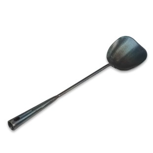 章丘手工锻打铁锅大铁勺传统家用厨师锅铲子长柄炒勺长把炒菜铲勺