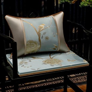 中式乳胶垫子坐垫椅垫实木餐桌椅圈椅太师椅座椅四季通用茶椅座垫