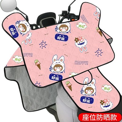 夏季电动车e挡风被双面防水防晒电瓶车摩托车挡风板遮阳薄款春秋