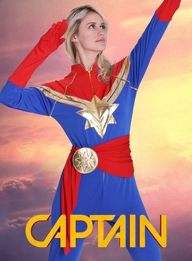 Captain Marvel惊s奇队长cosplay卡罗丹女英雄复联4成人舞台演出
