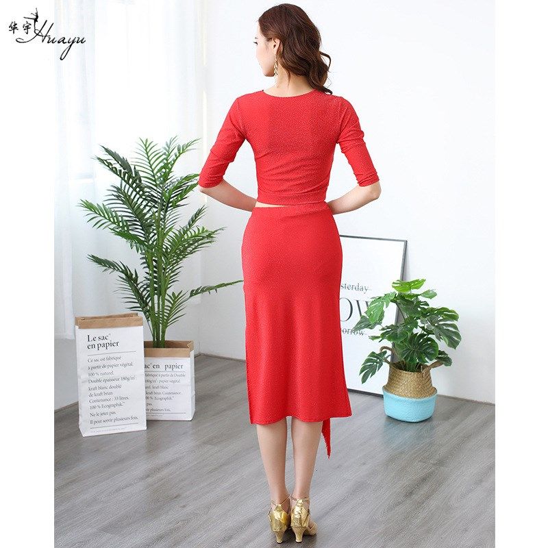 舞蹈新款拉h丁服性感练功套装成人女拉丁流苏舞裙比赛演出服装