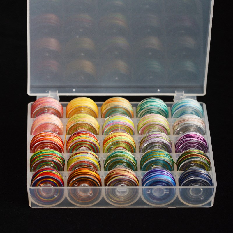 3股段染线25色套装股线小卷五彩渐变色diyN手工编织绳绕线编绳细