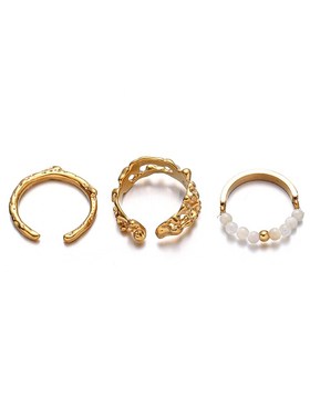 韩版小众设计感i贝壳手饰不规则高级百搭通勤温柔戒指女轻奢高级