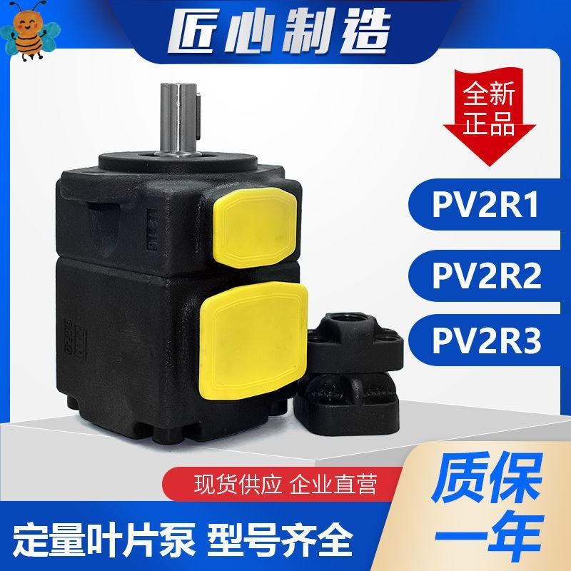 液压叶片泵PV2R1PV2R2PV2R3I低噪音液压油泵定量叶片泵铸铁