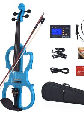 VE-201 Full Size 4/4 Solid Wood Silent Electric Violin Fiddl