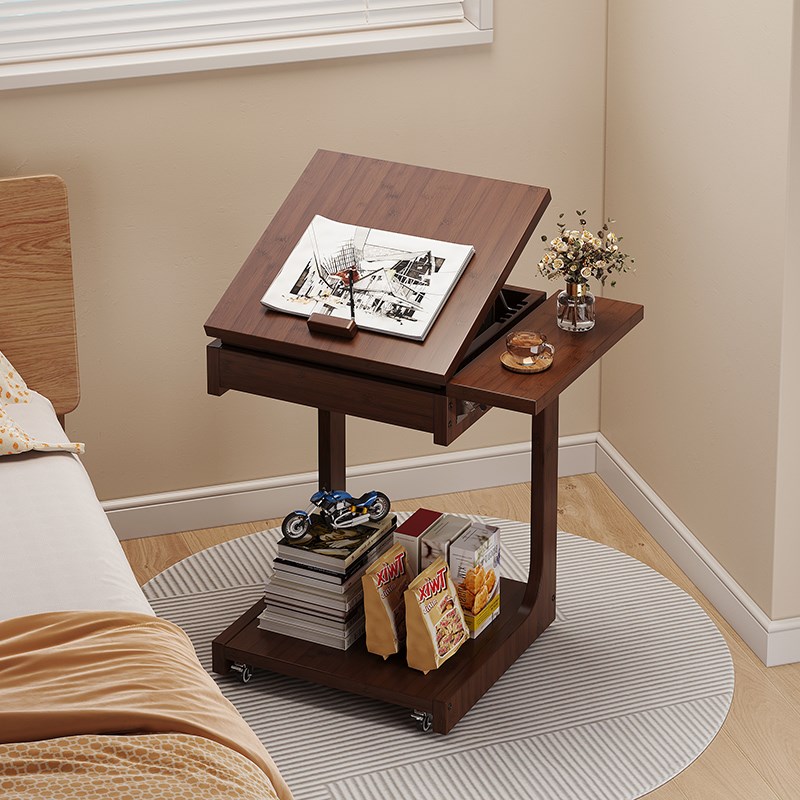 沙发边几客厅2025新款简约可移动茶几轻奢L高级感家用中古风置物