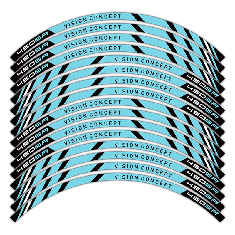 适用春风450SR轮毂贴轮圈贴轮胎反光字母贴防水S贴纸车贴装饰改装