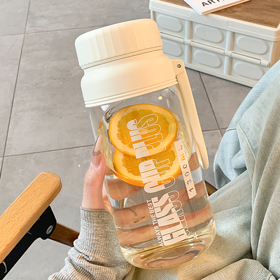 夏天水杯女生大容量玻璃杯耐高温便携水壶男女士茶U水分离泡茶杯