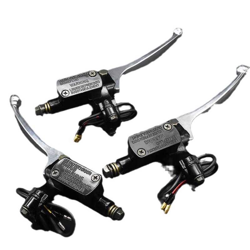 踏板电动车煞车上泵前后液压油煞车把手机车碟煞S泵电动车卡钳油