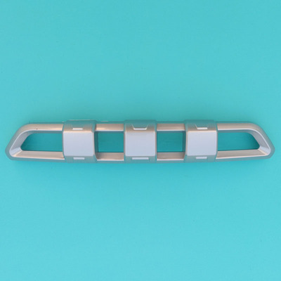 大阳S系四座电动四轮车前杠前保险杠中网亮条格栅 银色中网亮条