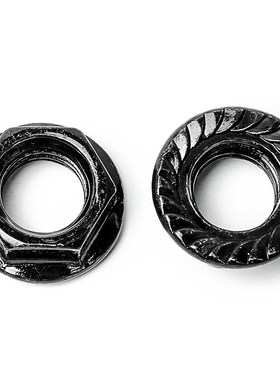 碳钢黑色法兰螺母套装法兰螺帽盒装跨境法兰母法兰帽混装192PCS