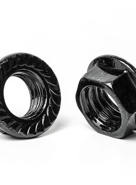 碳钢黑色法兰螺母套装法兰螺帽盒装跨境法兰母法兰帽混装192PCS