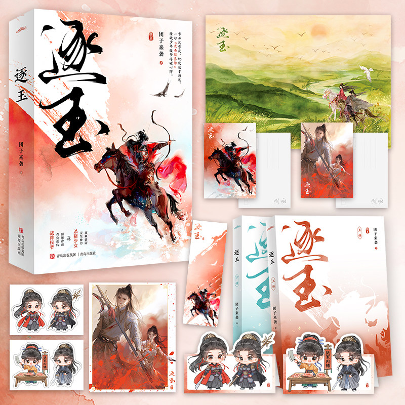 【赠海报+明信片+贴纸+拍立得+书签+立卡】逐玉 团子来袭 同名影视剧逐玉主演张凌赫田曦薇原著小说 青春文学小说正版畅销书 - 实物图