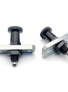 自锁型细牙带法兰型旋钮柱塞FPXY/FPXR8 10 12 16 16L 分度弹簧销