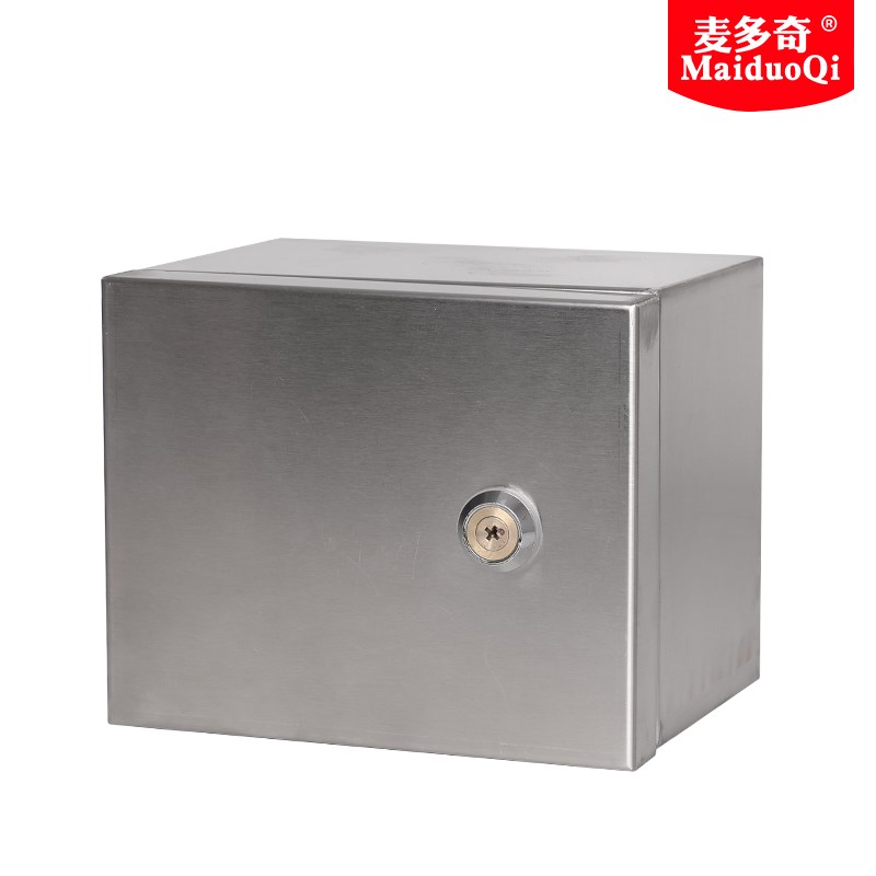 户外充电动车电源充电箱304不锈钢配电箱带锁保护箱防水小电箱盒