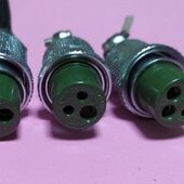 武藏点胶机插头4芯航空插头4孔接头3孔 2孔