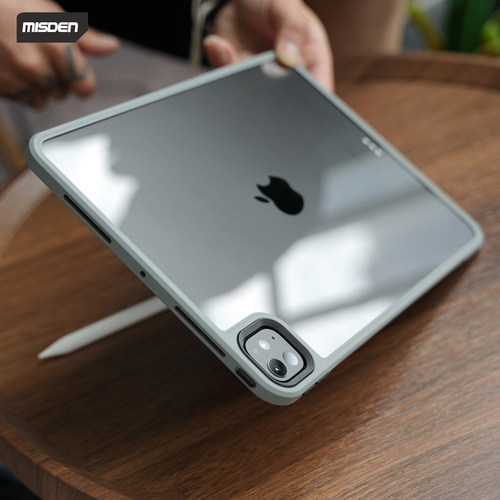 简约无盖撞色透明平板保护套