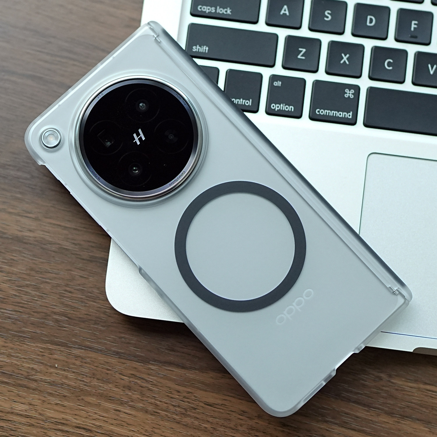 米斯登适用OPPO FindN6夏季新款裸感磨砂手机壳全包双边框中轴Magsafe磁吸保护套简约透明PC硬壳男女外壳极简