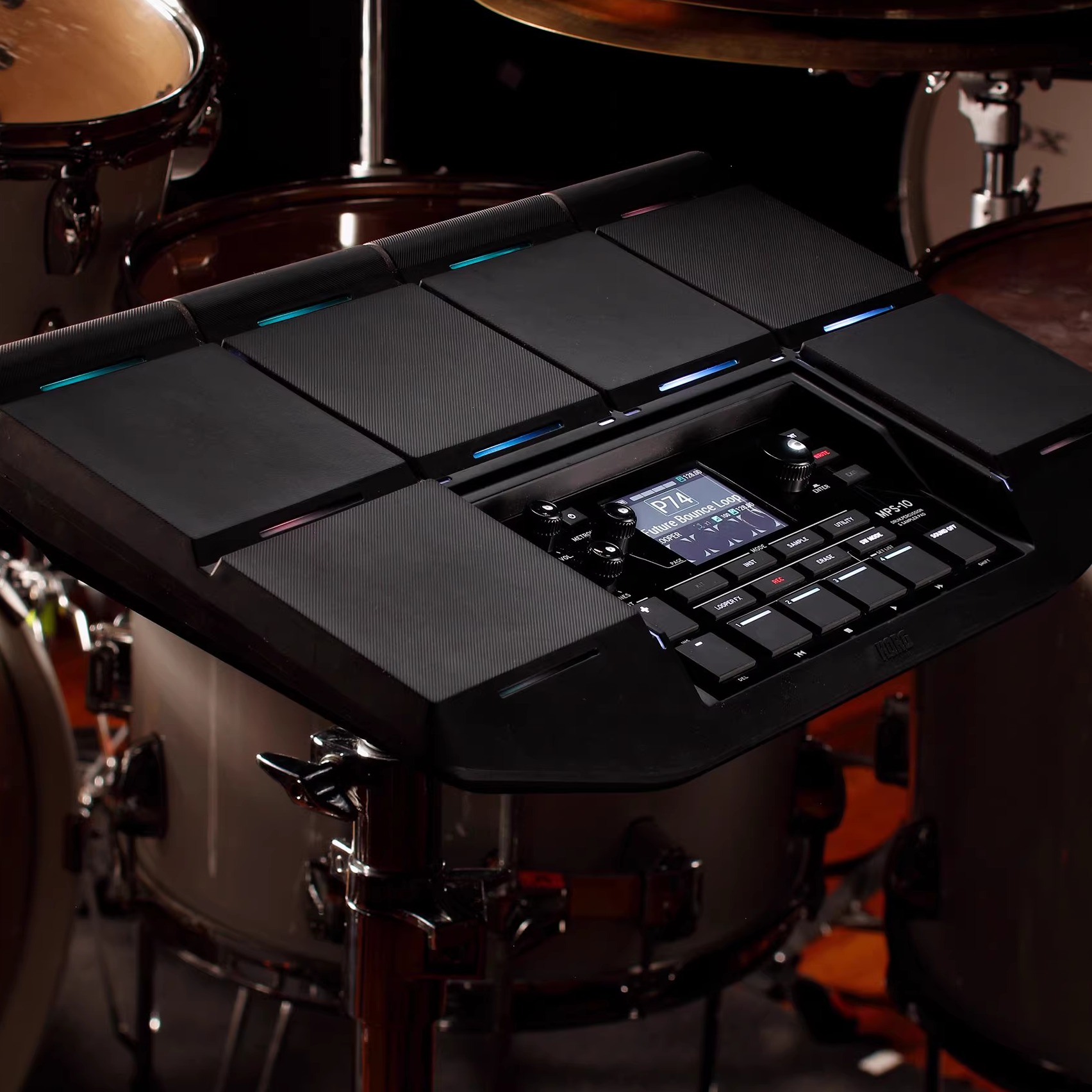 KORG MPSk-10采样打击板 创新CC垫 内置4轨循环效果器