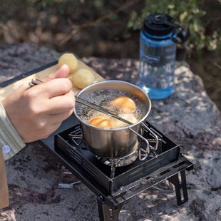 柯曼雪拉杯S369加深野营烧水杯 不锈钢碗304多用户外分享杯耐高温