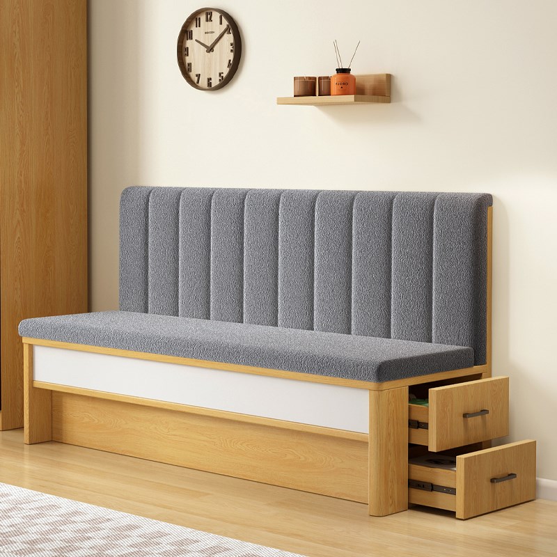 实木家用卡座沙发小户型带侧抽翻盖储F物客厅阳台地柜餐饮沙发定