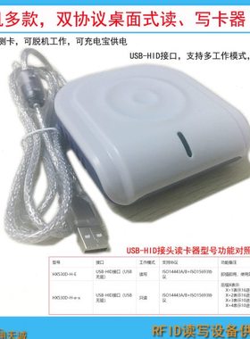 HX530D-H-e-1 RFID刷卡机 感应IC卡数据采集器 16进制 4|7字节